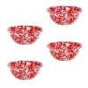 Kommen-Merkloos Crow Canyon Home Serviesset Splatter - 4-delig - Rood