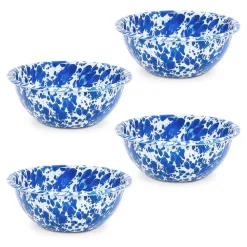 Merkloos Crow Canyon Home Serviesset Splatter - 4-delig - Blauw