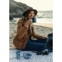 Kopjes, Mokken En Bekers-Merkloos Crow Canyon Home Tumblers Splatter - 4 Stuks - Blauw
