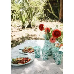 Kopjes, Mokken En Bekers-Merkloos Crow Canyon Home Tumblers Splatter - 4 Stuks - Blauw