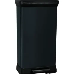 Prullenbakken-Curver Decobin Prullenbak- 50L - 39x29x72 cm - Zwart