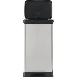 Prullenbakken-Curver Decobin Prullenbak - 50L - 2 stuks - Metallic
