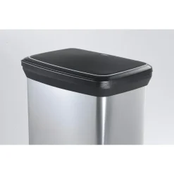 Prullenbakken-Curver Decobin Prullenbak - 50L - 2 stuks - Metallic