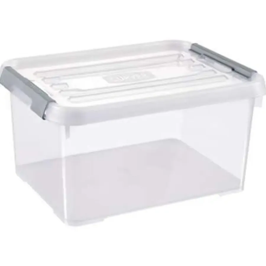 Curver Handy+ Opbergbox - 15L - 6 stuks - Transparant met deksel