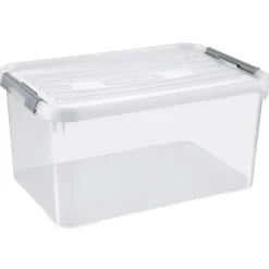 Curver Handy+ Opbergbox - 50L - 2 stuks - Transparant met deksel