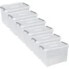 Curver Handy+ Opbergbox - 65L - 6 stuks - Transparant met deksel