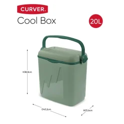 Merkloos Curver Koelbox 20L - 43.2x21.6x38.8cm - Groen
