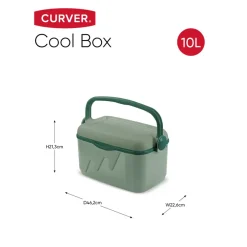 Kamperen En Outdoor-Curver Koelbox 10L - 46,2x22.6x21.3cm - Groen