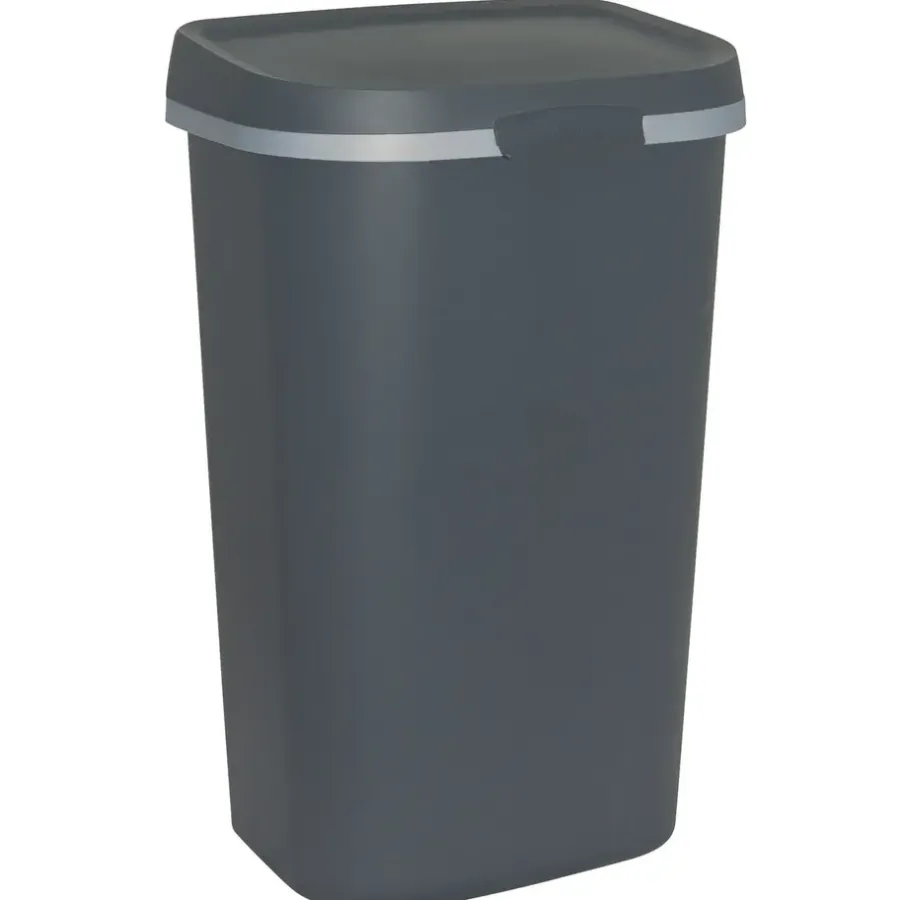Prullenbakken-Curver Mistral Flat Prullenbak - 50L - Antraciet