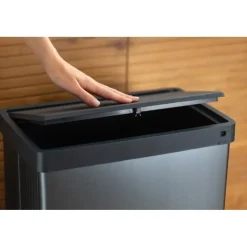 Prullenbakken-Curver Verto High - Prullenbak 54L - Blauw - 44x27x69cm