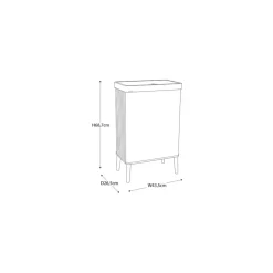 Curver Verto High 54L prullenbak - Grijs - 44x27x69cm