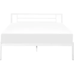 Beliani CUSSET - Tweepersoonsbed - Wit - 140 x 200 cm - Metaal