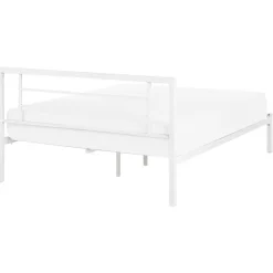 Beliani CUSSET - Tweepersoonsbed - Wit - 140 x 200 cm - Metaal