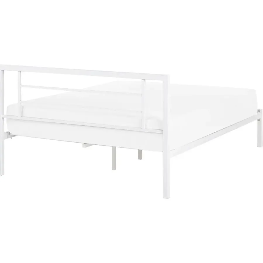 Beliani CUSSET - Tweepersoonsbed - Wit - 140 x 200 cm - Metaal