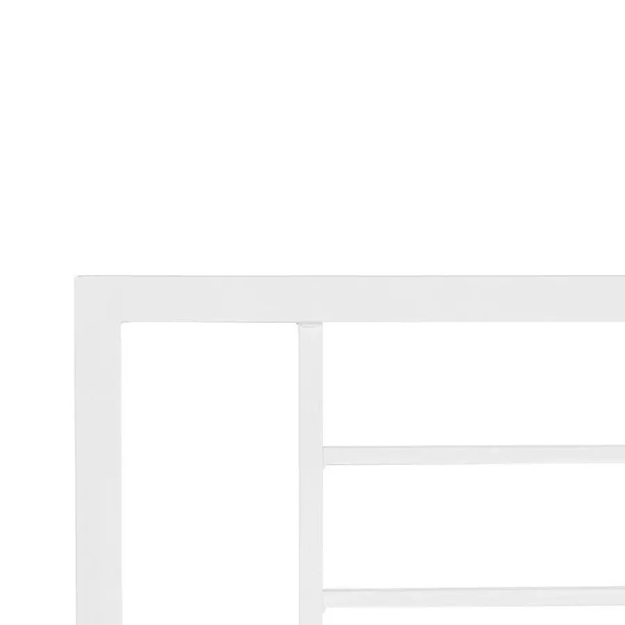 Beliani CUSSET - Tweepersoonsbed - Wit - 140 x 200 cm - Metaal