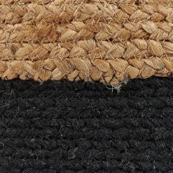 Beliani DALAMA - Poef - Zwart - 46 cm - Katoen