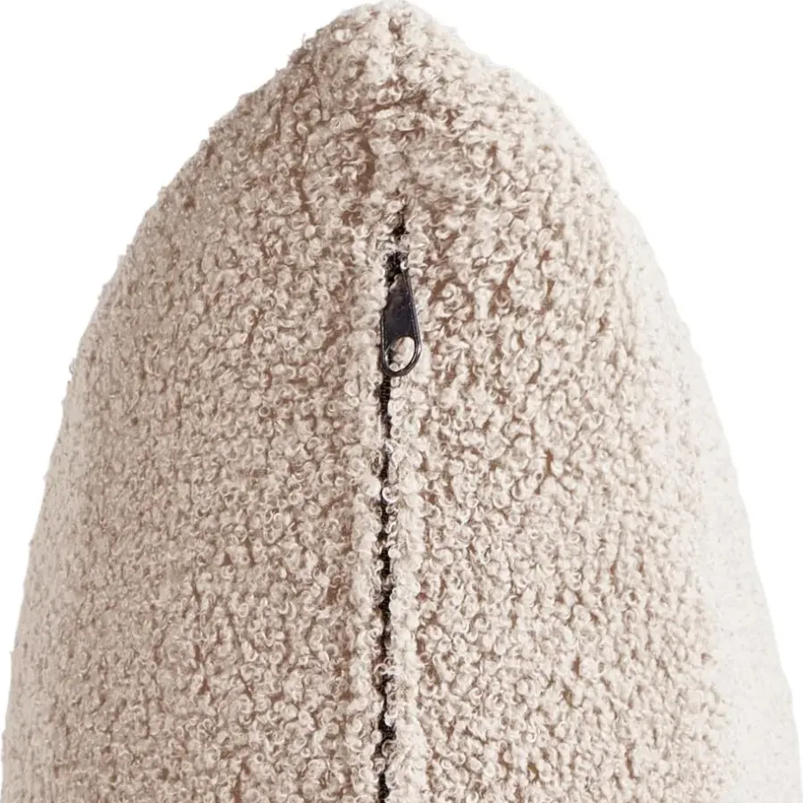 Fauteuils-Beliani DALBY - Fauteuil - Beige - Bouclé