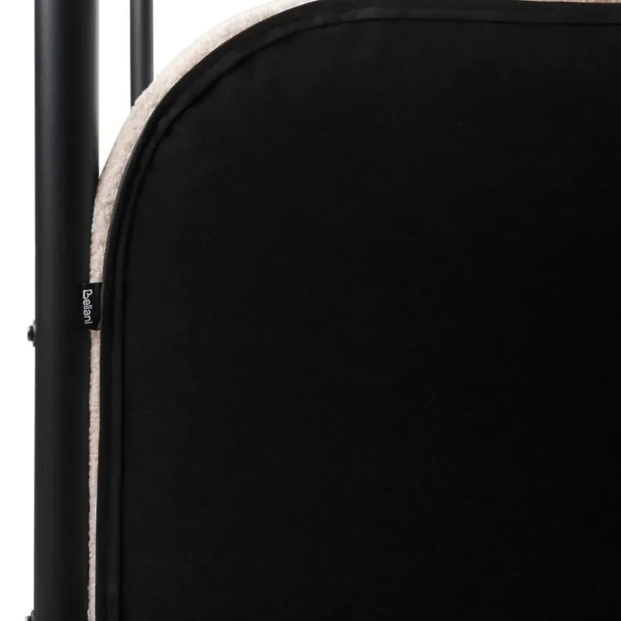 Beliani DANNEMOIS - Tweepersoonsbed - Beige - 140x200 cm - Bouclé