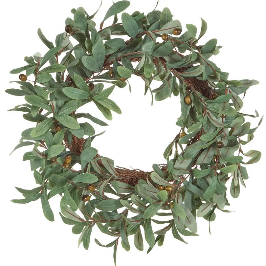 Leen Bakker DANRUN - Decoratieve krans - Groen - Synthetisch