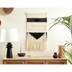 Beliani DASKA - Wanddecoratie - Beige - Katoen