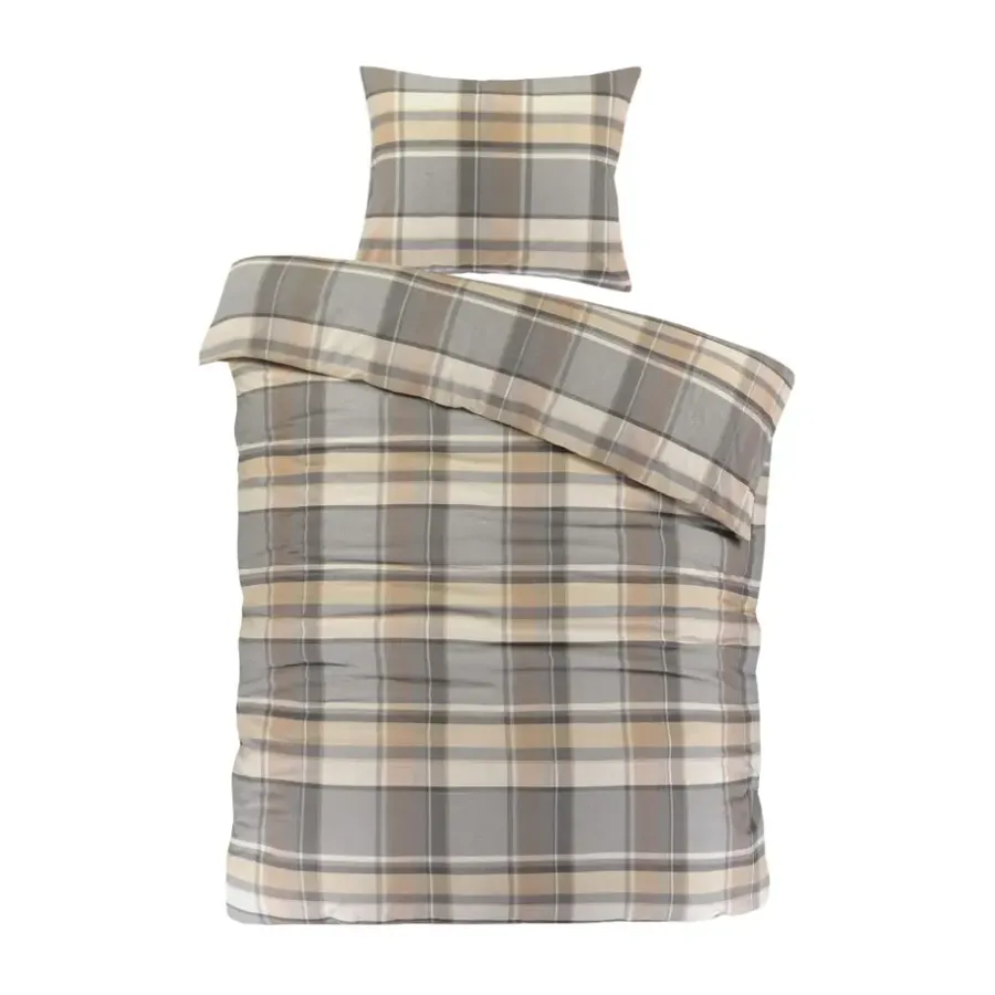 Day Dream Bram - Dekbedovertrek - Eenpersoons - 140 x 200/220 - Grijs