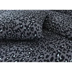 Lits-Jumeaux Dekbedovertrekken-Day Dream Dekbedovertrek Panter - 240x200/220 cm - Grijs