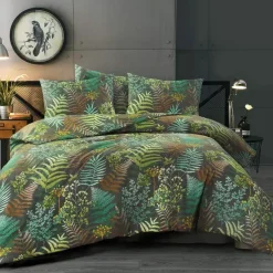 Day Dream Linde - Dekbedovertrek - Tweepersoons - 200x200/220 cm - Zwart