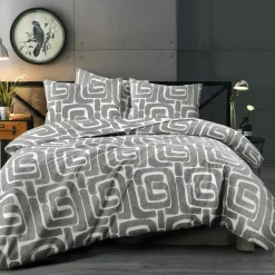 Lits-Jumeaux Dekbedovertrekken-Day Dream Sem - Dekbedovertrek - Lits-jumeaux - 240x200/220 cm - Grijs