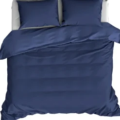 Lits-Jumeaux Dekbedovertrekken-De Witte Lietaer Dekbedovertrek Katoen Satijn Olivia- 240 x 220 cm - Blauw