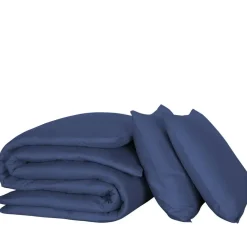 Lits-Jumeaux Dekbedovertrekken-De Witte Lietaer Dekbedovertrek Katoen Satijn Olivia- 240 x 220 cm - Blauw