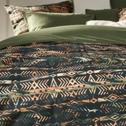 De Witte Lietaer Dekbedovertrek Rufus Khaki - 200 x 200/220 cm - Flanel