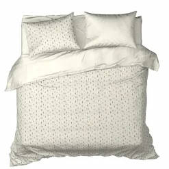 Lits-Jumeaux Dekbedovertrekken-De Witte Lietaer Dekbedovertrek Dentree Soft White - 240 x 220 cm - Flanel