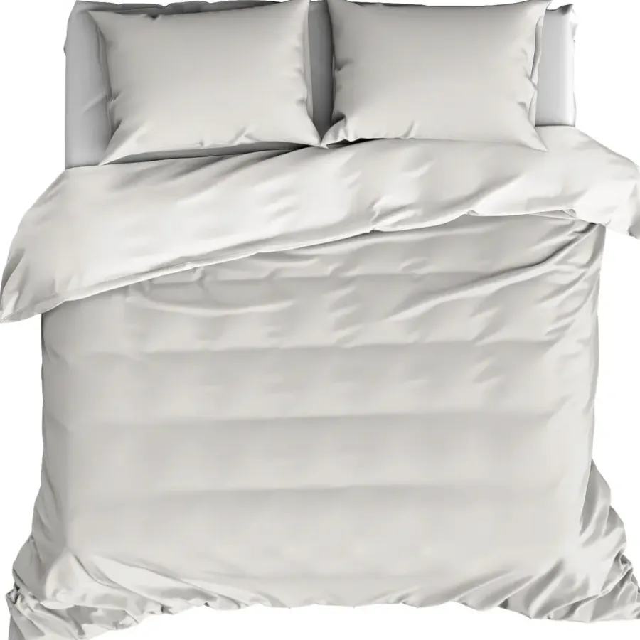 De Witte Lietaer Dekbedovertrek Katoen Satijn Olivia - 240 x 220 cm - Beige