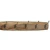 Kapstokken-Deco by Boltze Kapstok met 5 haken - hout/metaal - 55 cm