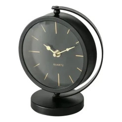 Klokken-Deco by Boltze Tafelklok Montreux - zwart/goud - 20 x 15 cm