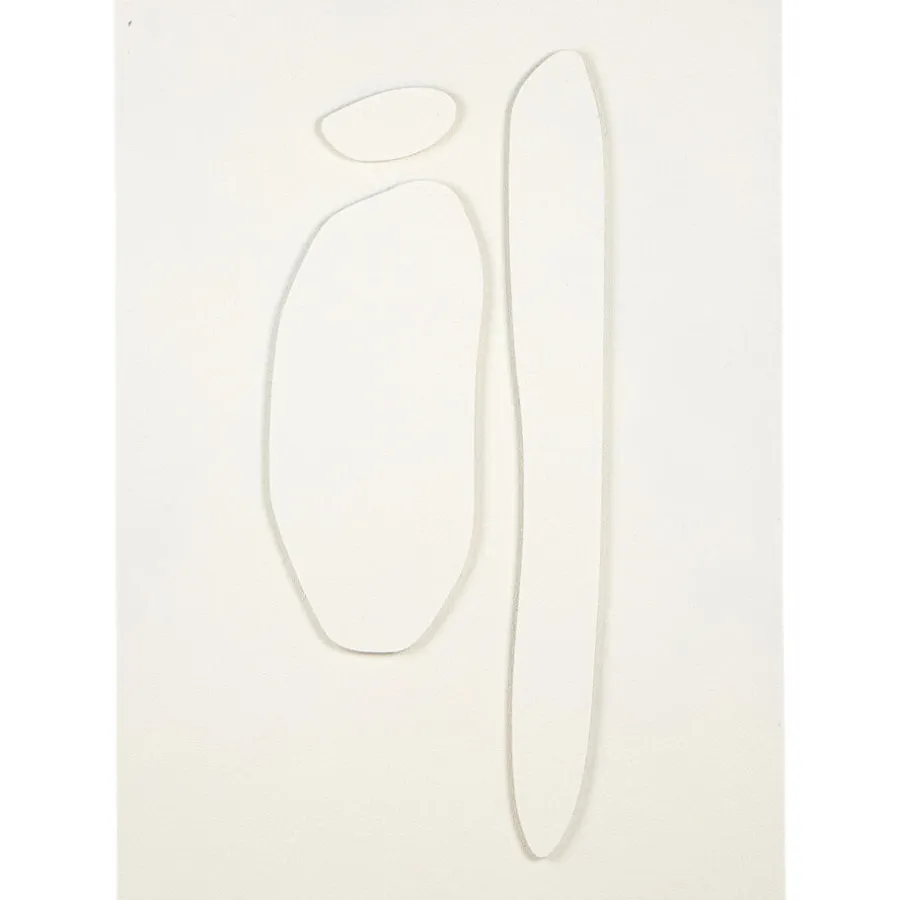 Leen Bakker Decopaneel Nordic 2 off-white mdf 70x50 cm