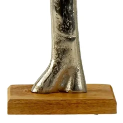 Merkloos Decoratie levensboom - Tree of Life - aluminium/hout - 31 x 34 cm