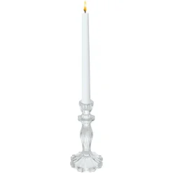 Kandelaars En Windlichten-Merkloos Decoration kaarsen kandelaar - dinerkaarsen - glas - 20 cm