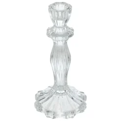 Kandelaars En Windlichten-Merkloos Decoration kaarsen kandelaar - dinerkaarsen - glas - 20 cm