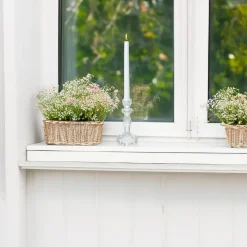 Kandelaars En Windlichten-Merkloos Decoration kaarsen kandelaar - dinerkaarsen - glas - 20 cm