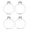 Kerstballen-Decoris kerstballen - 8x - transparant - D7 cm - glas
