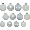 Kerstballen-Decoris kerstballen - 42x - wit - glas - 5-6-7 cm