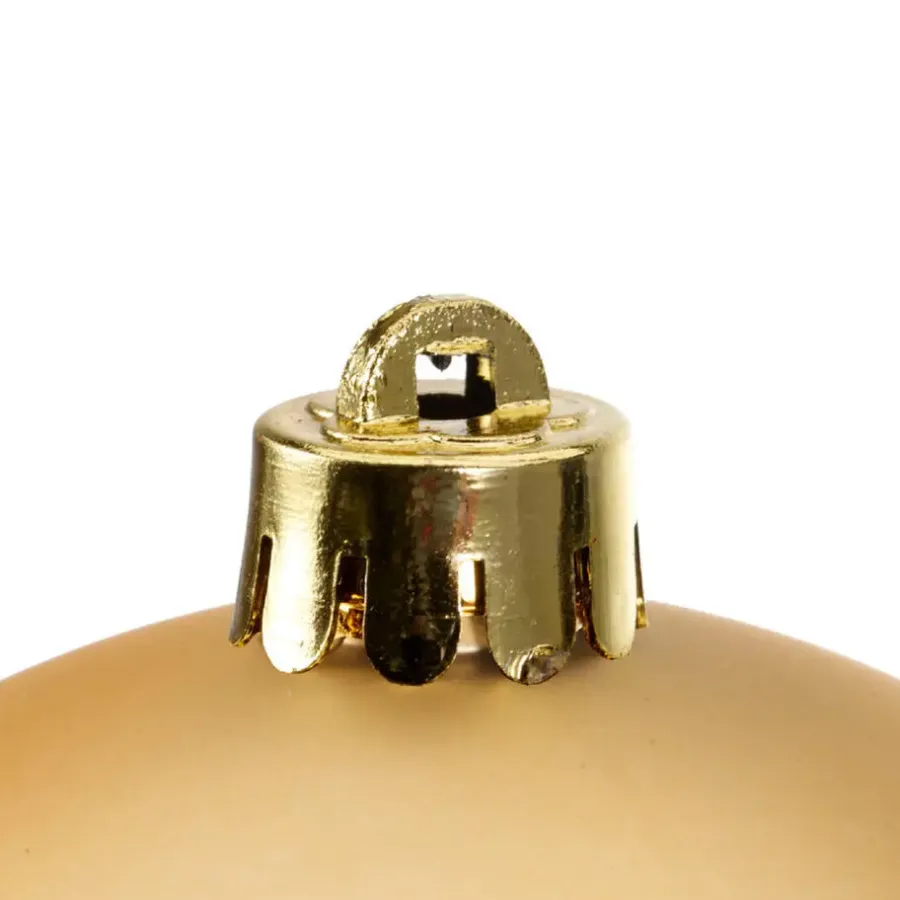 Kerstballen-Decoris Kerstballen - 4x st - goud - 10 cm - kunststof