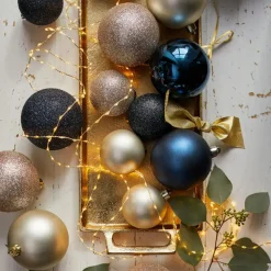 Kerstballen-Decoris Kerstballen - 26x st - goud - 6-8-10 cm