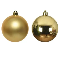 Kerstballen-Decoris Kleine kerstballen - 18x - goud - D4 cm - glas