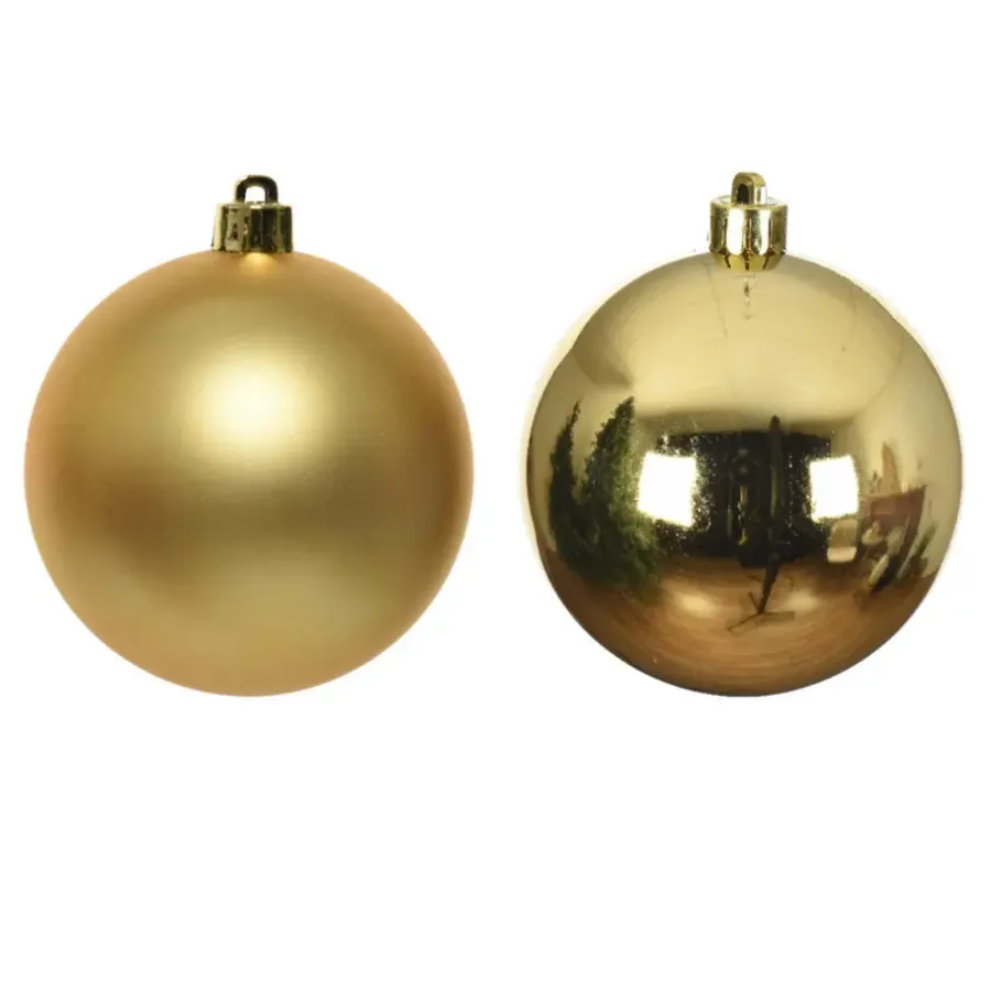 Kerstballen-Decoris Kleine kerstballen - 18x - goud - D4 cm - glas