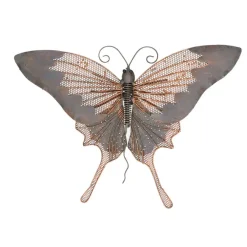 Tuindecoratie-Decoris Muurvlinder - metaal - vlinder - 34 x 24 cm