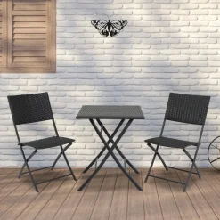 Decoris muurvlinder - tuindecoratie - zwart - metaal - 17 x 12 cm
