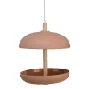 Decoris Vogelvoedersilo - hangend - bamboe - terra bruin - 25 cm