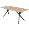 Dimehouse Deens ovale eettafel Hanna 160x90 eiken antiquewash - 160x160x76 cm - Eikenhout